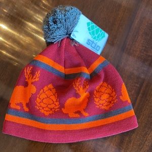 NWT Stio Kids JackalopeBeanie Cap Chili Pepper OS